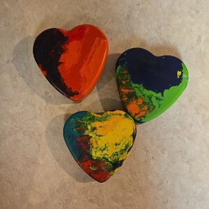 Colorful Heart Crayon